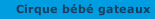 Cirque b&eacute;b&eacute; gateaux